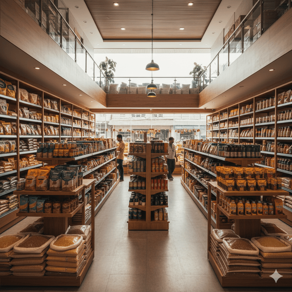 Scalable local kirana store vision